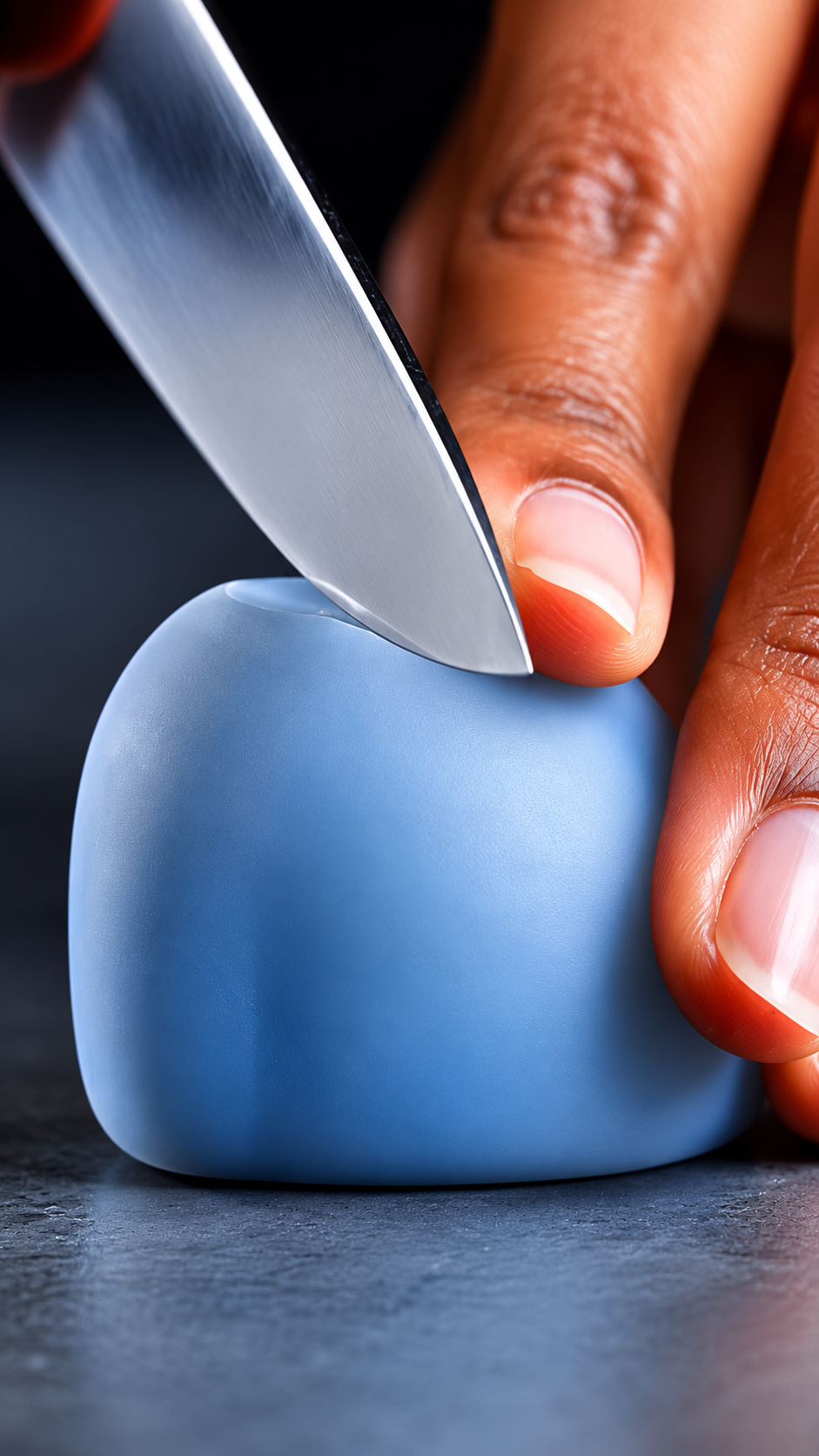 Extreme Macro ASMR: Cutting Blue Jade Glass