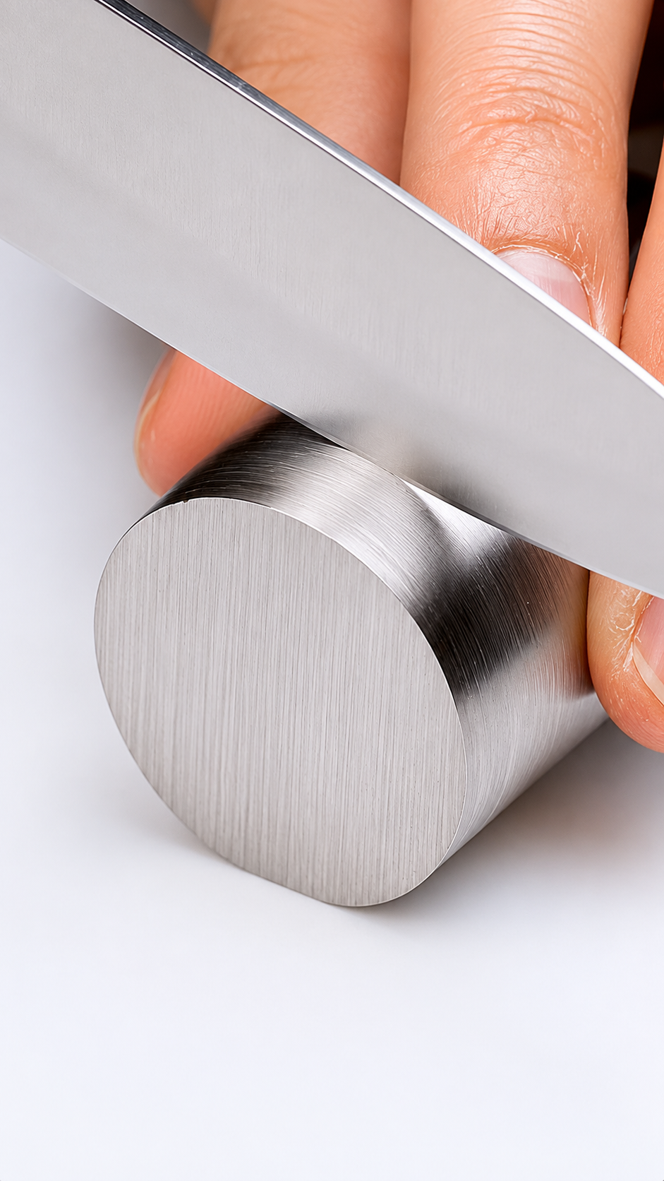 Ultra-Slow ASMR Cutting Polished Metal Beryl