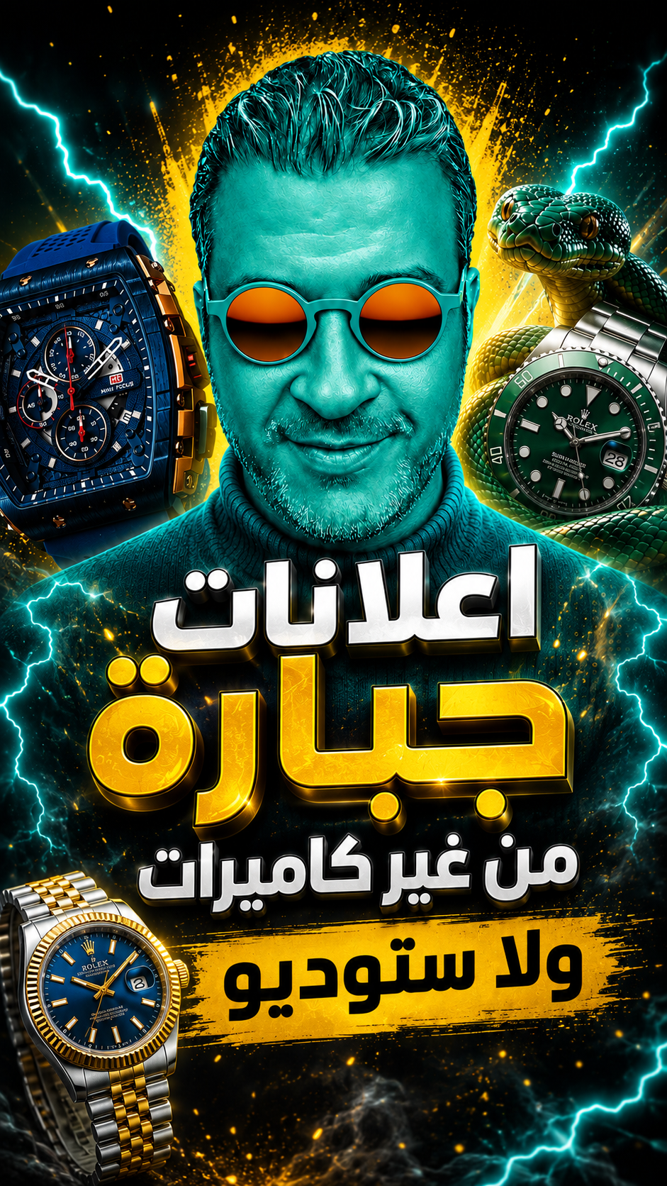 Luxury watch product photo used as source image for Google Gemini video ad